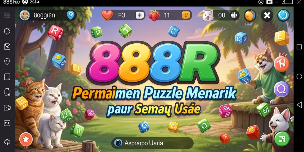 Screenshot gameplay 888R yang menampilkan tantangan Puzzle yang menarik.