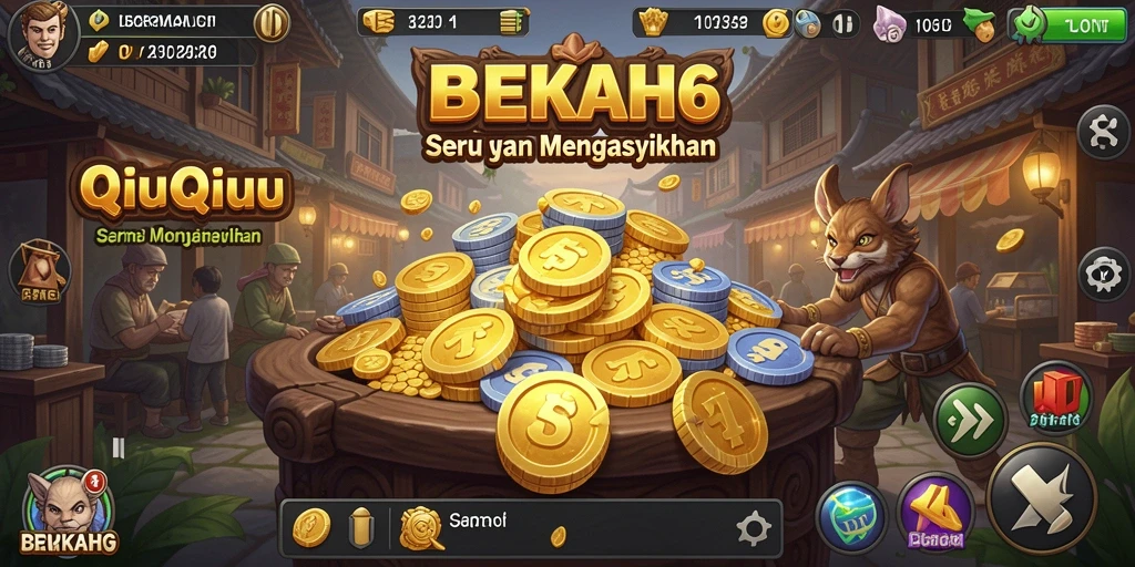 Gameplay seru dalam permainan QiuQiu BERKAH6.