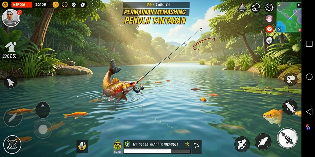 Tampilan gameplay <strong>KEPO66</strong> yang seru dan interaktif saat memancing.