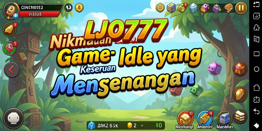 Screenshot utama LJO777 menampilkan karakter dalam aksi gameplay Idle yang menawan.