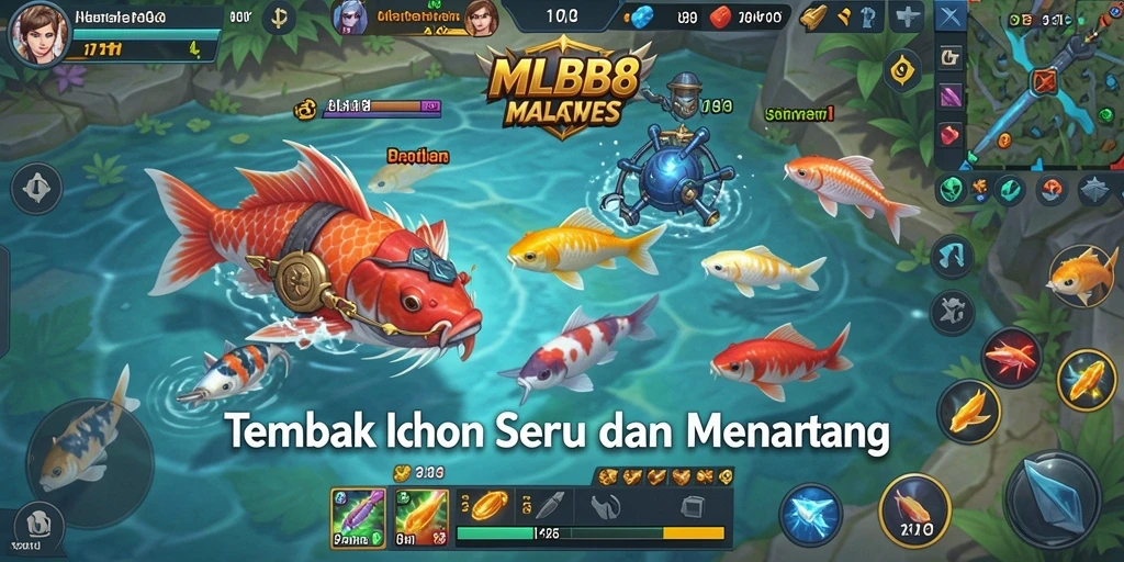 Tangkapan layar menunjukkan momen seru dalam gameplay Tembak Ikan.