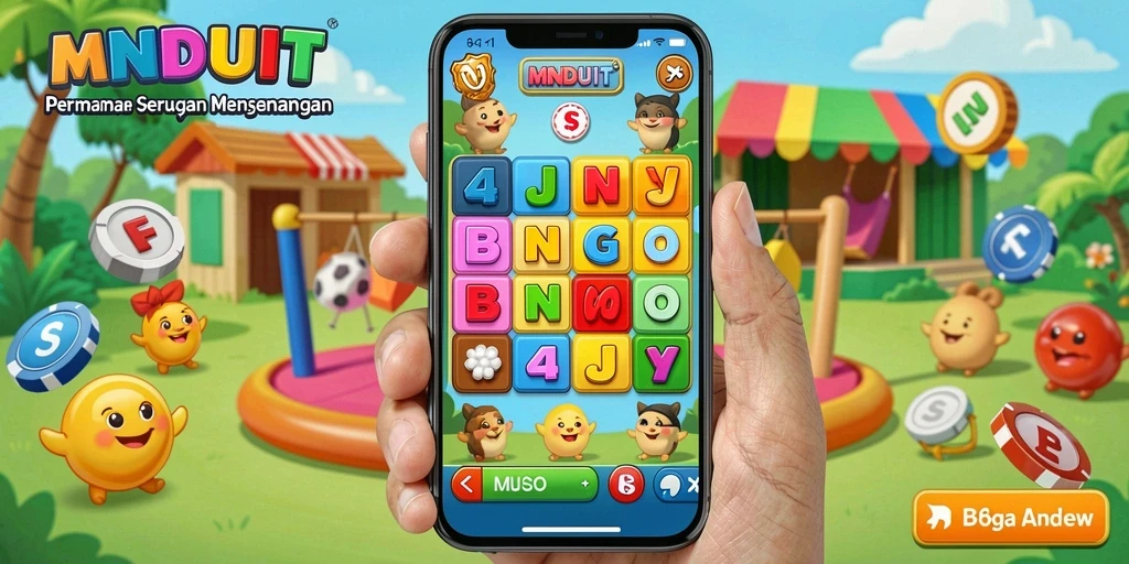 Screenshot gameplay MNDUIT yang menunjukkan keseruan bermain Bingo.