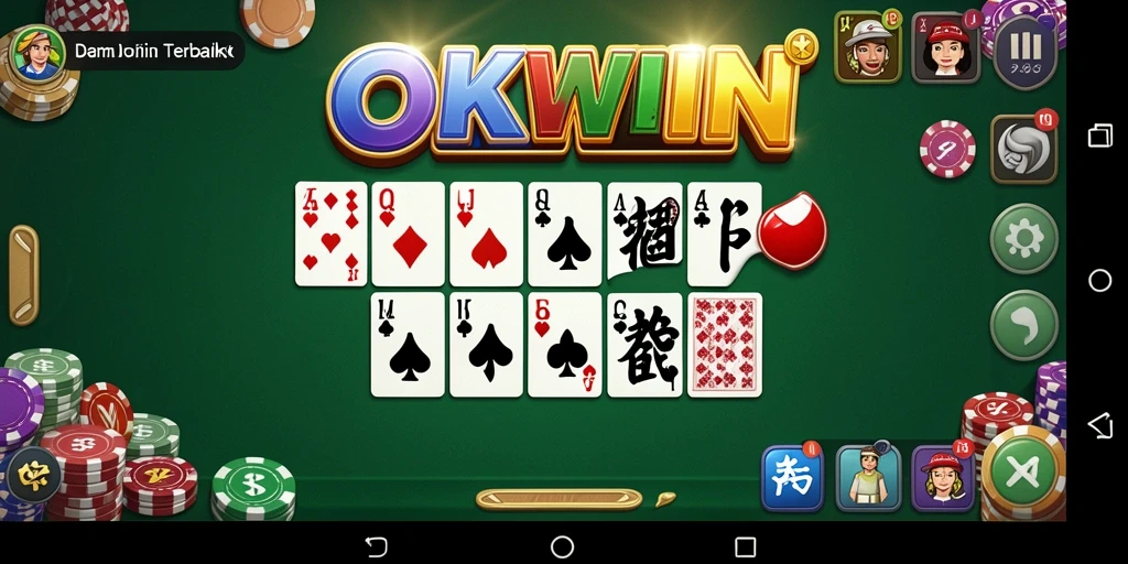 Screenshot gameplay OKWIN menampilkan aksi seru permainan Domino.