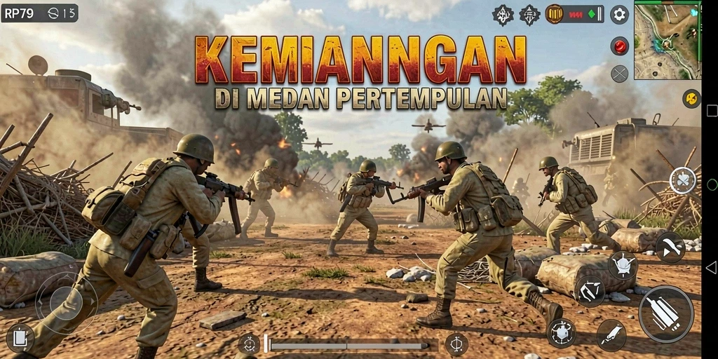 Tampilan gameplay RP79 yang penuh aksi dan strategi.