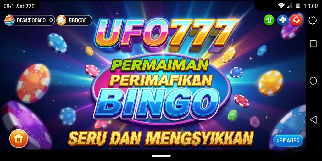 Menampilkan gameplay seru dalam permainan Bingo UFO777.