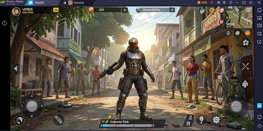 Tampilan gameplay menarik dari VIP805 dengan berbagai aktivitas simulasi.